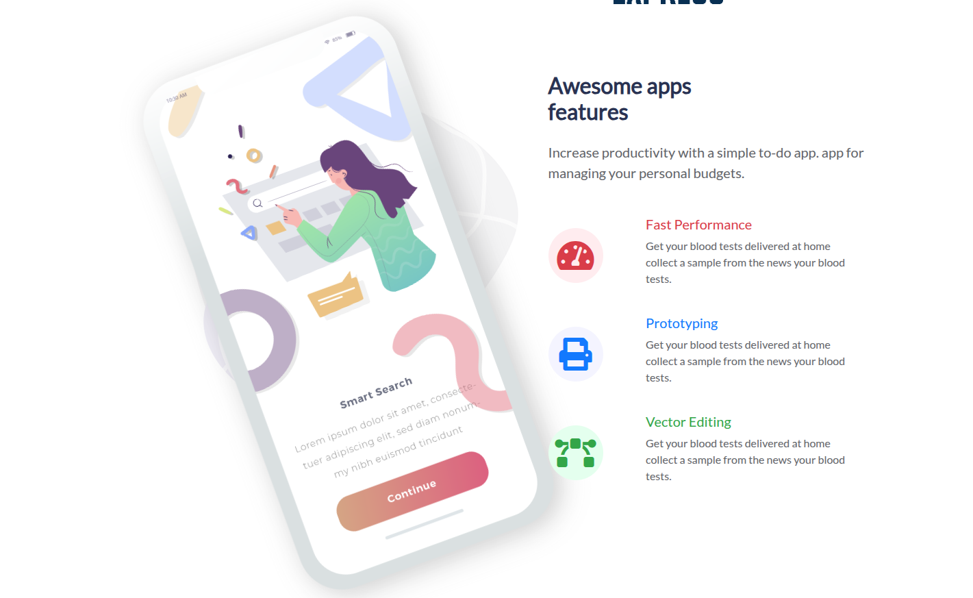 Mivo - Mobile App Website preview
